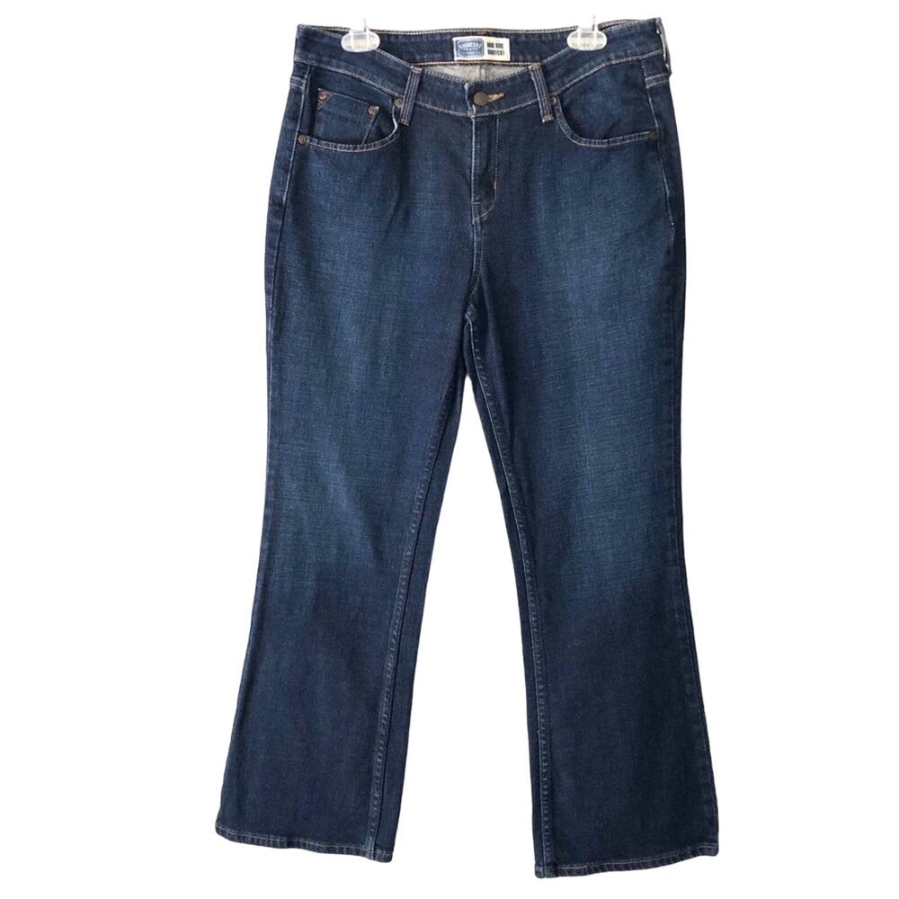Levi Strauss Signature Dark Wash Mid Rise Bootcut Zip Closure Denim Jeans Pants